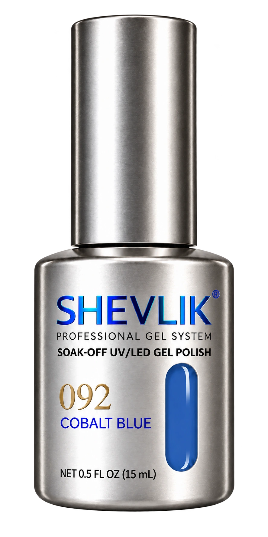 SHEVLIK 092 Cobalt Blue — solid gel color preview